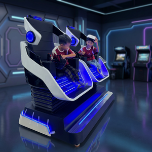 เครื่องจำลองโรงภาพยนตร์ VR แบบเล่นคนเดียว รุ่น Dual Egg Cinema Simulator Pod (ประกอบด้วยฐานเคลื่อนที่, ระบบลม, ระบบกระตุ้นขา และระบบสั่นสะเทือนที่นั่ง) - Product Image 5