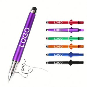 Stylo bille publicitaire écologique en plastique avec écran tactile, code QR et logo personnalisé – Meilleures ventes - Product Image 3