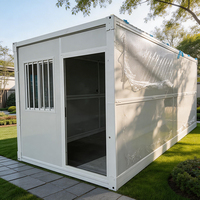 Maison conteneur modulaire préfabriquée sur mesure, pliable, pour appartement, installation rapide, pack plat, bureau préfabriqué mobile en acier