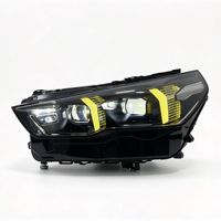 Phare laser JYF pour BMW Série 5 G68 2015-2016, avec feux de jour bicolores et clignotants intégrés, 6000 lm