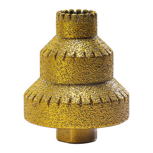 Foret diamanté Yocan Brazed Pagoda 100 mm pour le perçage de la maçonnerie, finition dorée - Product Image 5