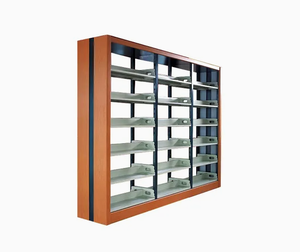 Étagère à livres traditionnelle réglable à 6 niveaux en fer, écologique, durable, avec revêtement en poudre, pour l'école et la <span class=keywords><strong>bibliothèque</strong></span>, avec montage facile - Product Image 3