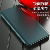 Casing Ponsel Lipat Pintar untuk Redmi Note 110PRO K40 10 9A 9C 9, Penutup Belakang Kulit PU Mewah untuk Xiaomi POCO M3 X3 11 10T