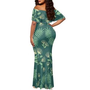 Vestido Largo con Hombros Descubiertos y Estampado Hawaiano de Lehua, Vestidos Elegantes <span class=keywords><strong>para</strong></span> <span class=keywords><strong>Mujer</strong></span>, Vestido Maxi de Verano, <span class=keywords><strong>Ropa</strong></span> Personalizada - Product Image 6