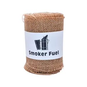 300CM/Rouleau Naturel Abeille Fumeur Carburant Jute Nettoyant Fumée Moins Irritant pour Les Abeilles Équipement Apicole Accessoires