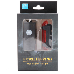 Ensemble de lumières de vélo, phare avant avec feu arrière, lumière rechargeable par USB, facile à installer, 3 modes, accessoires de phare - Product Image 3