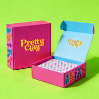 Emballage cadeau en carton ondulé écologique haut de gamme avec logo imprimé personnalisé, boîte d'expédition miniature personnalisée, réutilisable