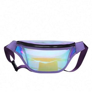 Riñonera Transparente de PVC para Mujer, Bolso de Cintura Holográfico de Moda - Product Image 1