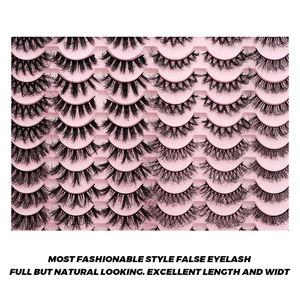 40 paar groothandel nep mink wimpers, fluffy beauty handgemaakte wimperdoosjes, beauty supplies, volle stripwimpers voor make-up - Product Image 3