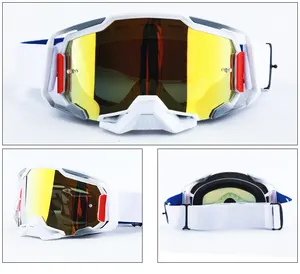 JIEPOLLY produttore Custom occhiali moto da esterno Sport occhiali Motocross equitazione Offroad Mx occhiali per gli uomini