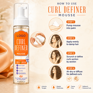Mousse Définition des Boucles en Gros, Mousse Coiffante Hydratante en Profondeur avec Huile de Karité et d'Argan pour Cheveux Naturels 251ml - Product Image 6