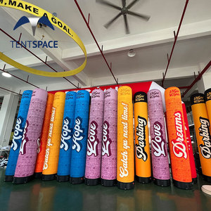 Quảng cáo <span class=keywords><strong>Inflatable</strong></span> cột mang nhãn hiệu <span class=keywords><strong>Inflatable</strong></span> trụ cột Ống bơm hơi với đèn LED cho tổ chức sự kiện - Product Image 2