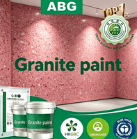 Revêtement mural auto-nettoyant à base d'eau pour granit, avec grains multi-tons, revêtement mural liquide pour la décoration extérieure des hôtels