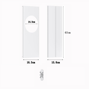 Climatiseur à usage domestique portable Kit de ventilation pour fenêtre coulissante de 5.9 pouces Coupleur de tuyau d'échappement de 1.5m Joint de fenêtre réglable-Alimentation manuelle - Product Image 2