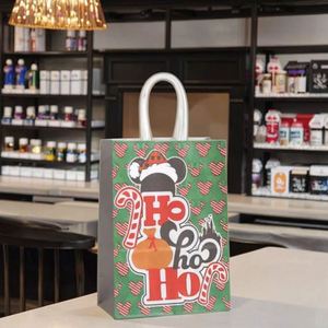 Eco-Friendly Brown Kraft Paper Handbag for Baking/Candy <b>Christmas</b> Style Custom Logo Food Grade Inner Film for <b>Pillow</b>/Craft - Product Image 5