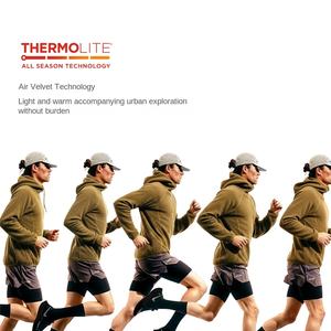 Felpa con Cappuccio Termolite Air Velvet da Uomo Leggera e Calda ODM 100% Poliestere per Autunno e Inverno - Product Image 4