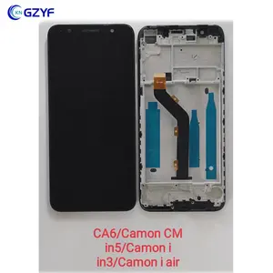 LCD Tecno Camon CM CA6 ekran CM in5 i in3 i hava dokunmatik Digitizer çerçeve ile toptan cep telefon aksesuarları
