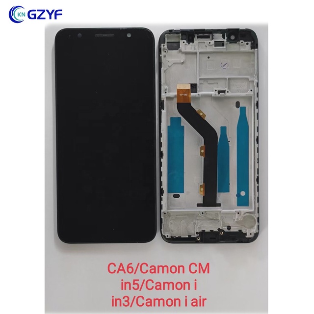 LCD for Tecno Camon CM CA6 Screen Display CM In5 I In3 I air Touch Digitizer with Frame Wholesale Mobile Phone Accessories