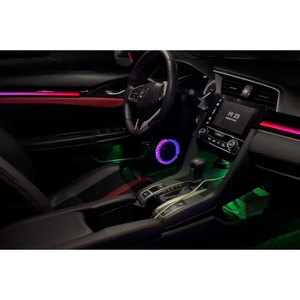 Bande LED RGBIC Premium pour éclairage d'ambiance intérieur de voiture, compatible Honda Civic 2016-2021 - Product Image 3