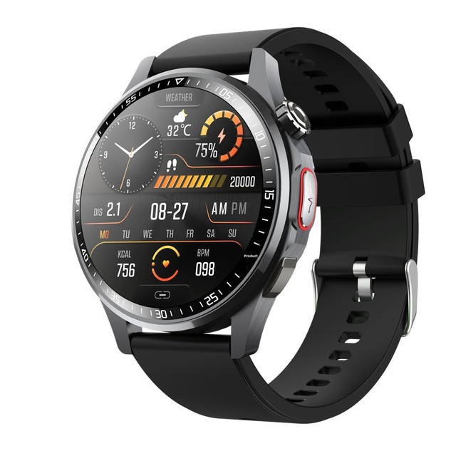 F240 Smart Sports Watch with Heart Rate & Blood Oxygen Monitor Calendar Magnetic Charging IPS Display Silicone Band for Calls