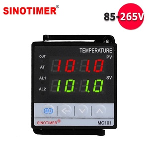 Controlador de Temperatura PID MC101 de Carcasa Corta, 48x48mm, 12/24VDC y 100-240VAC, Entrada K/E/J/Pt100, SSR+Relé - Product Image 1