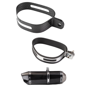 Nuevo sistema de escape para motocicleta: Abrazadera de soporte de tubo de escape <span class=keywords><strong>Yoshimura</strong></span> R77 de fibra de carbono para silenciador, para reacondicionamiento/actualización - Product Image 1