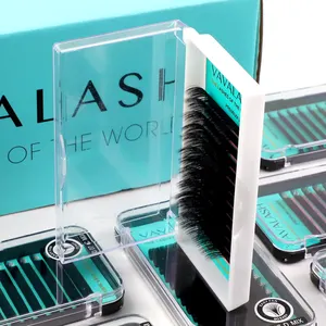 Hot Sale Wholesale Matte Black Vavalash Handmade Cashmere Lashes Custom logo <strong>Eyelash</strong> <strong>Extension</strong> - Product Image 1