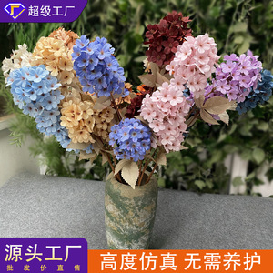 Flores Artificiales Queyiyi, Ramas de Hortensias en Forma de Copo de Nieve de 3 Cabezas, de 30cm a 100cm, para Decoración de Bodas y Hogar - Product Image 5
