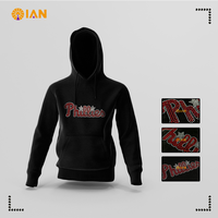 Transfert de strass thermocollant Phillies Baseball pour vêtements