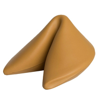 Jouets anti-stress en mousse PU en forme de biscuit de la fortune à logo personnalisé, à remontée lente, cadeaux promotionnels pour enfants et adultes