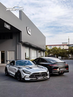 Kit carrosserie FRP semi-carbone style BS pour Mercedes Benz AMG GT GTS 2015-2018, pare-chocs avant et arrière, spoilers, kit carrosserie large