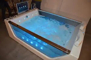 Buy Bathtub New Born Tub 2 People Bath Indoor Water Jet Massage Whirlpool Bathtub With Tv