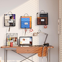 Organisateur de fichiers mural en maille, classeur vertical suspendu, pochettes de projet, classeur de documents