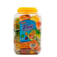 Gelée de fruits assortis halal, pudding, 100 pièces, pots ronds, mini-gobelets, gelée de fruits