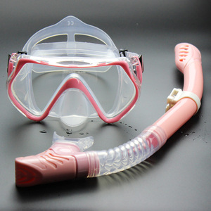 Set de Máscara y Snorkel de Buceo Rosa Antivaho para Adultos, Equipo de Natación Subacuática - Product Image 1