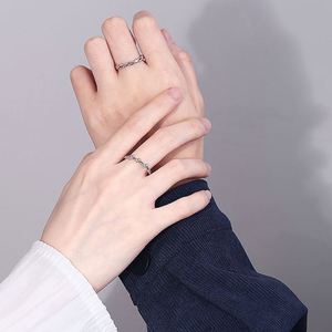 Anillos De Pareja Platinum Plated <b>Ring</b> Open Adjustable Geometric Interweave Cross Limitless <b>Couple</b> Wedding Engagement <b>Ring</b> - Product Image 2