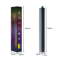 Voice-activated Pickup Light Voice Sound Control Audio Spectrum Analyzer Rgb Music Level Indicator Bar 32 Bit LED Metal 90 Gua