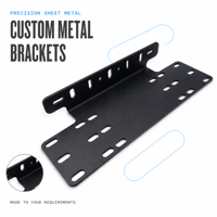Fabrication sur mesure de supports métalliques en tôle TZR, pièces pliées et formées avec fentes réglables, fabriquées selon les plans de l'usine