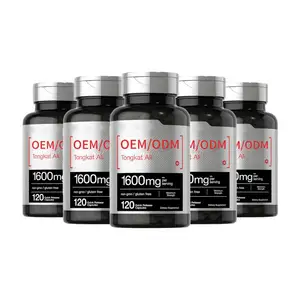 Private Label Ondersteunt Uithoudingsvermogen & Energie Organische Eurycoma Longifolia Tongkat Ali Wortel Extract Capsules