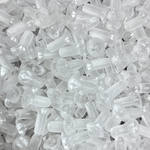 High-Quality Metric DIN 965 Transparent Polycarbonate (PC) Material M2.5 <b>M3</b> M4 M5 M6 Flat Head Bolts and <b>Screws</b> - Product Image 5