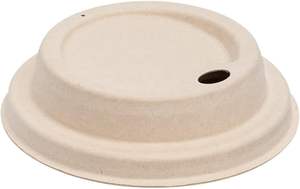 Couvre-boîtes en bagasse 80 mm 90 mm pour gobelets de 8 oz et 12 oz - Product Image 2