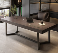 Meubles de bureau en bois massif, design moderne et luxueux, bureaux modulaires et tables de bureau pour bureau de direction