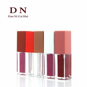 DN Empty Lip Gloss <b>Tubes</b> Square <b>Plastic</b> 5ml Customizable Logo Printable Cosmetic Packaging Material - Product Image 1