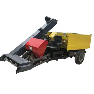 Diesel two cubic feces cleaning truck Farm cow dung cleaning machine Fully automatic manure scraper