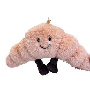 Llavero DE LA Serie Gourmet, Colgante Creativo para Mochila Escolar, Bonito, para Pizza, Sal, Pimienta, Cuerno Enrollado, <span class=keywords><strong>Pan</strong></span>, Oso de Felpa, Malla, Joyería Original - Product Image 5