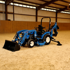 Chargeuse-pelleteuse compacte LS 4x4, mini tracteur avec chargeur frontal et excavateur arrière pour usage agricole - Product Image 1