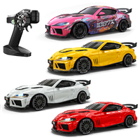 Voiture de course RC 2,4G à l'échelle 1/43, voiture de sport télécommandée à grande vitesse avec éclairage LED, véhicule de drift pour intérieur et extérieur, pour enfants