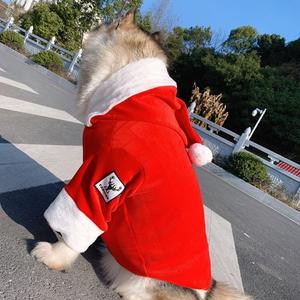 बिल्लियों, कुत्तों और टेडी बियर के लिए पालतू माता-पिता-बच्चे की प्रतिवर्ती कढ़ाई वाली नए साल की क्रिसमस पोशाक - Product Image 3