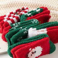 Chaussettes de fête chaudes de haute qualité, adaptées à une utilisation en intérieur et en extérieur, chaussettes de Noël douces