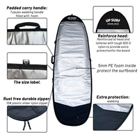 Sac de planche en polyester UPSURF/housse de planche de surf en nylon 7'0/7'6/8'0 sac de planche de surf